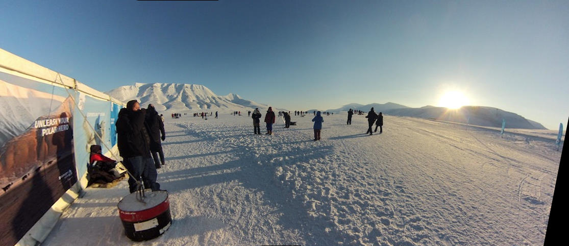 View from warming hut 8 AM