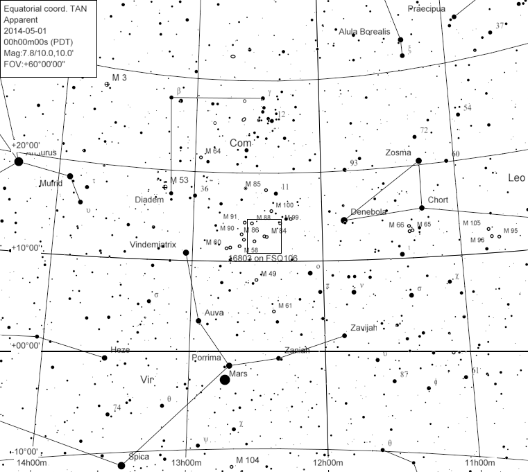 Map of the Virgo Bowl