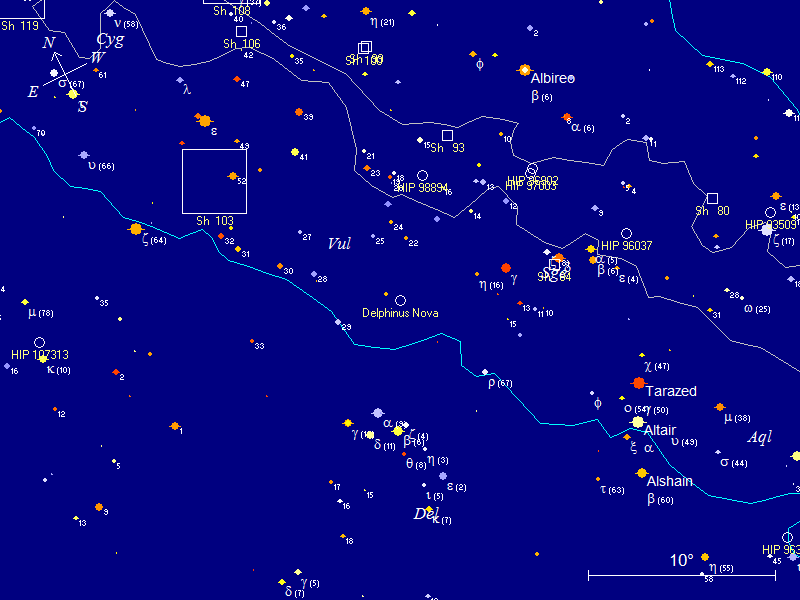 Map of Nova Del 2013